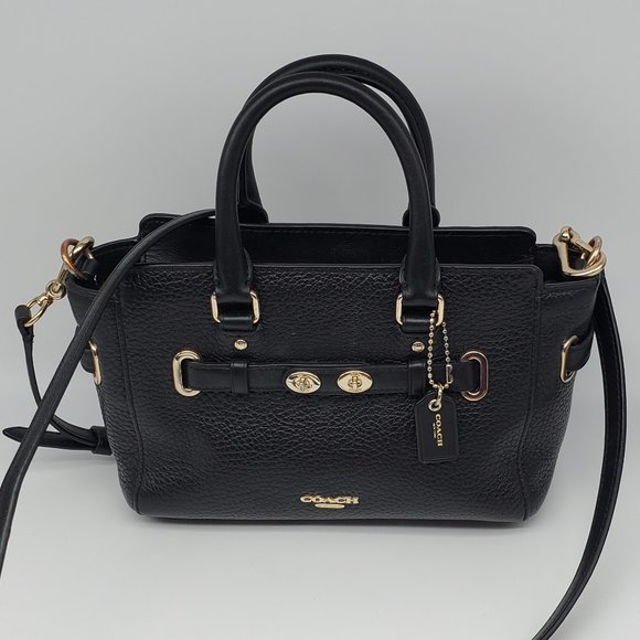 Coach | Bags | Coach Mini Blake Carryall F37635 Black Leather | Poshmark